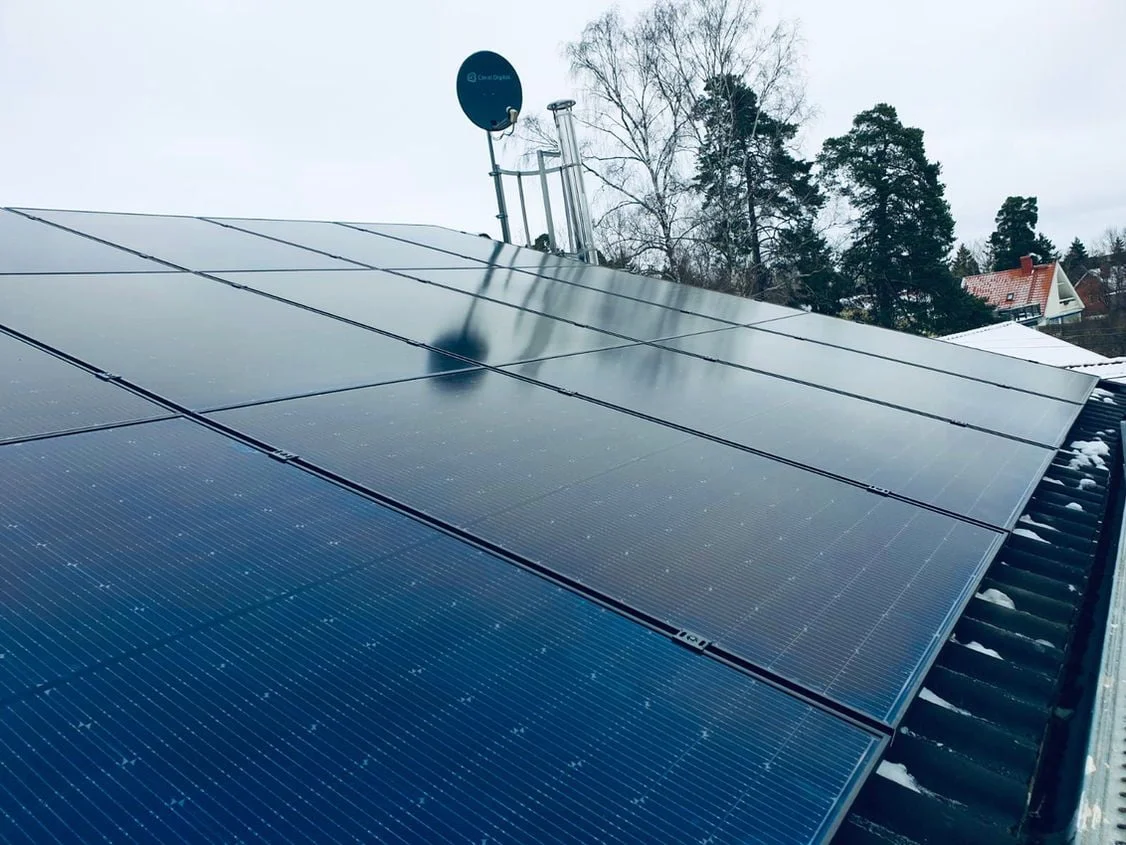 16,4 kW solcellsanläggning i Täby